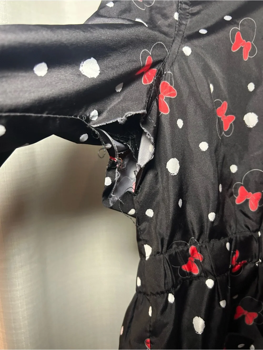 Betsey Johnson Black Hoodie with Pink and Red Bow Accents